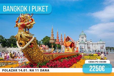 Bangkok i Puket levo 